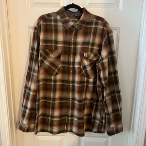 Carhartt Relaxed Fit Long Sleeve Button-up. Size XL.